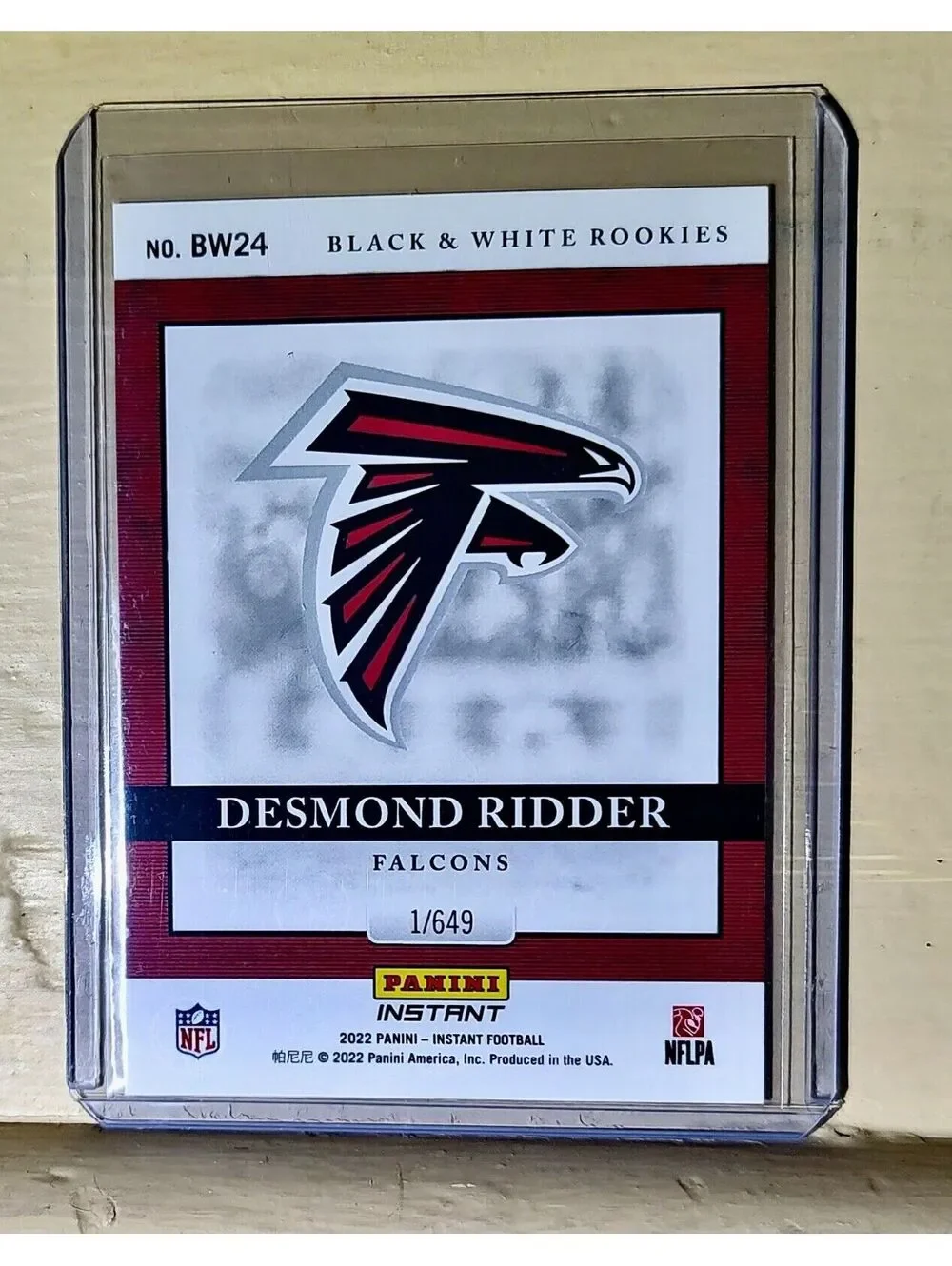 Desmond Ridder 2022 Panini NFL Black & White Rookies #24 Football Card 1 of 649